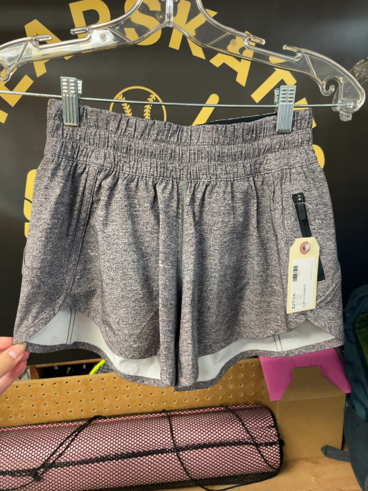 Lululemon Track That Short Size 4 Grey