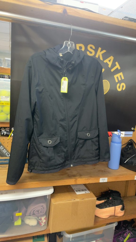 Lululemon Women's Black Hooded Jacket - Size 6