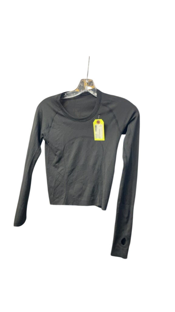 Lululemon Women's Black Long Sleeve Athletic Top - Size 2
