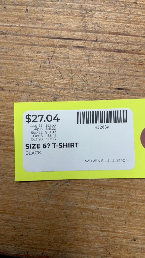 Lululemon Women's Black T-Shirt