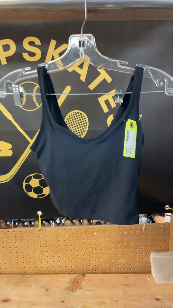 Lululemon Women's Black Tank Top - Size 2
