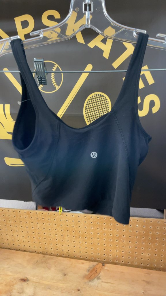 Lululemon Women's Black Tank Top - Size 2
