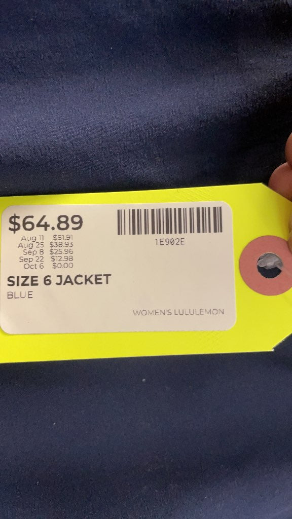 Lululemon Women's Blue Hooded Jacket Size 6