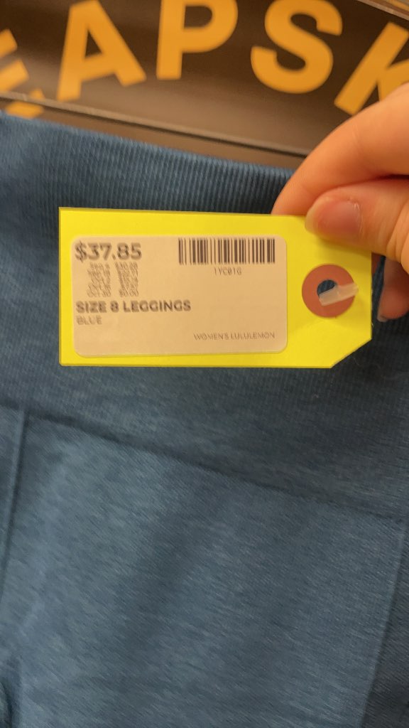 Lululemon Women's Blue Leggings - Size 8