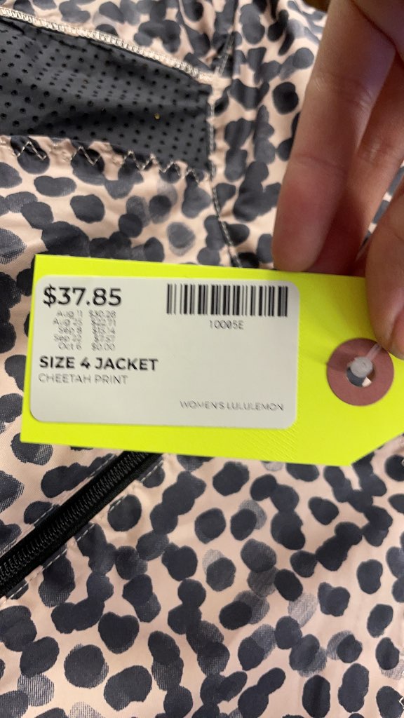 Lululemon Women's Cheetah Print Jacket