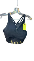 Lululemon Women's Front-Zip Sports Bra - Size 6 - Black/Gold
