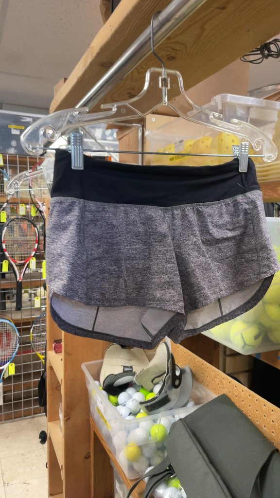 Lululemon Women's Grey Athletic Shorts - Size 2