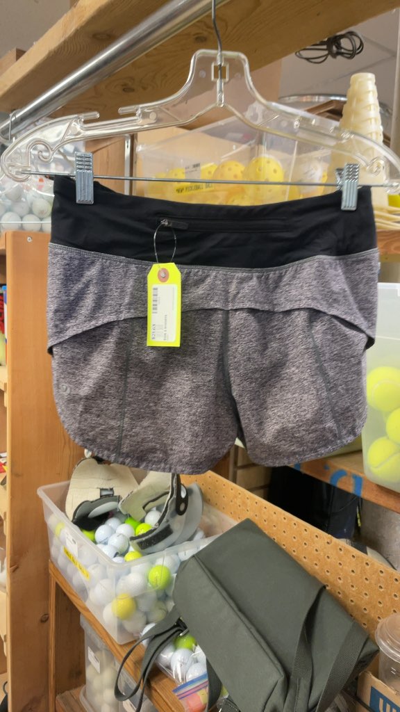 Lululemon Women's Grey Athletic Shorts - Size 2