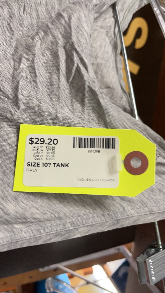 Lululemon Women's Grey Tank Top
