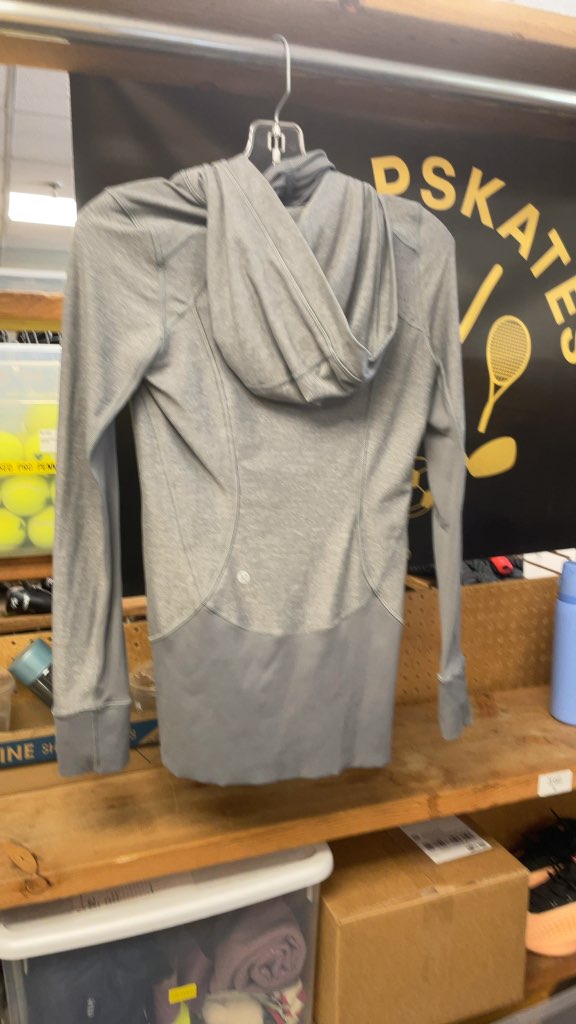 Lululemon Women's Grey Zip-Up Hoodie Jacket - Size 4