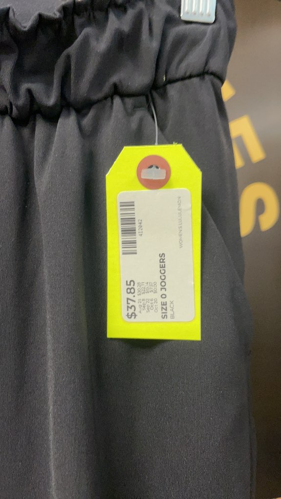 Lululemon Women's Joggers - Black - Size 0