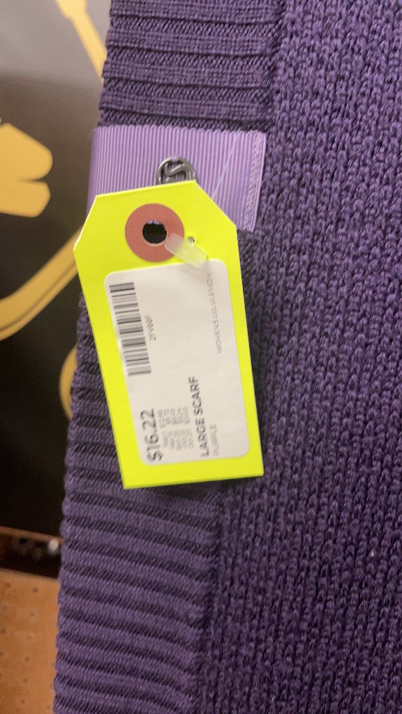 Lululemon Women's Large Knit Scarf - Purple