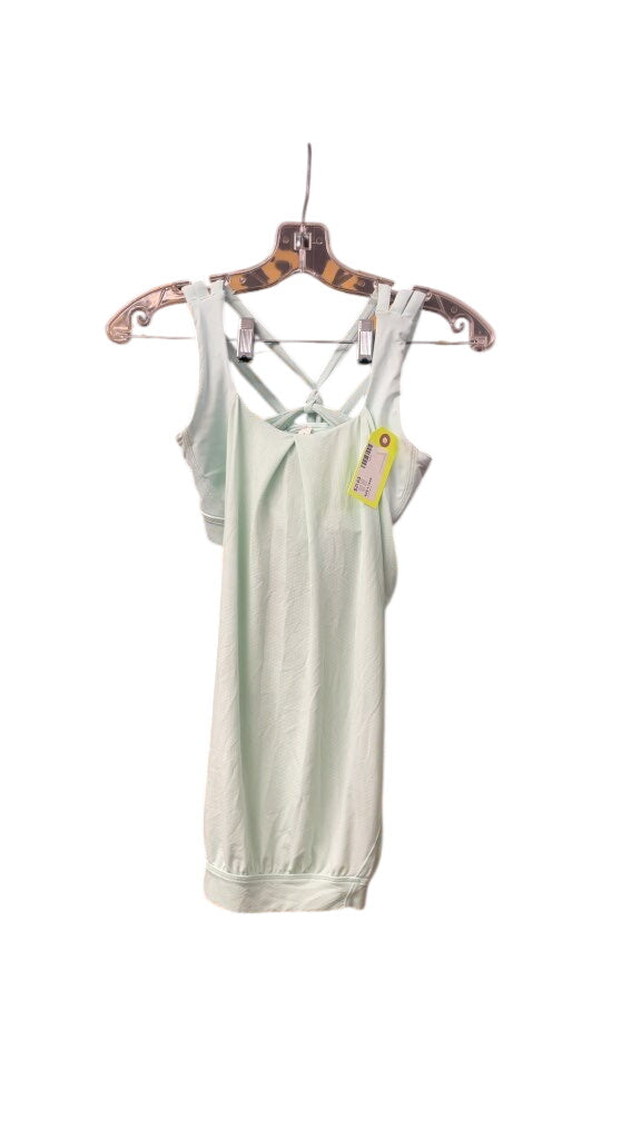 Lululemon Women's Light Blue Strappy Back Tank Top - Size 4