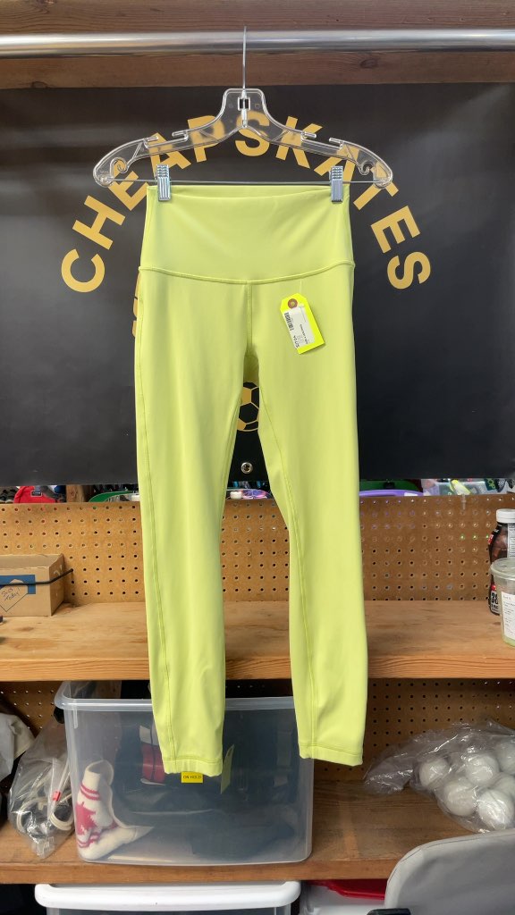 Lululemon Women's Lime Green Leggings Size 4