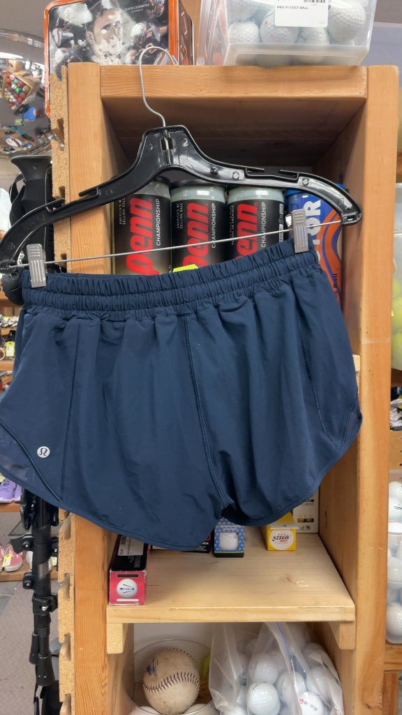 Lululemon Women's Navy Athletic Shorts - Size 8