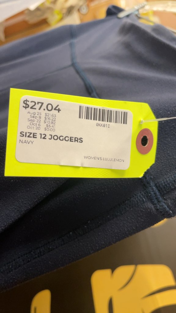Lululemon Women's Navy Joggers - Size 12