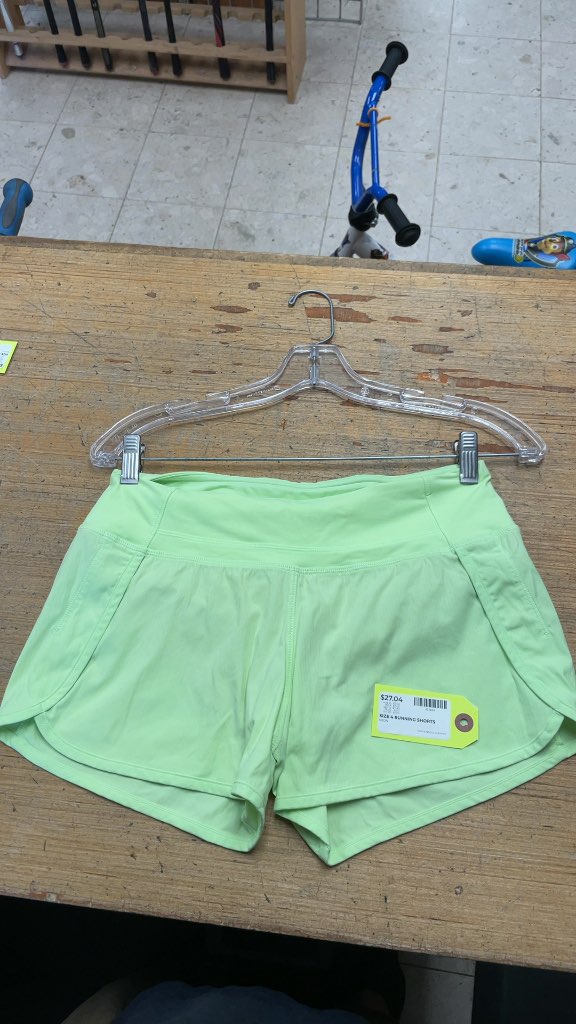 Lululemon Women's Neon Running Shorts - Size 4