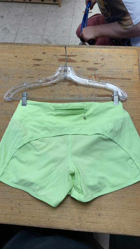 Lululemon Women's Neon Running Shorts - Size 4