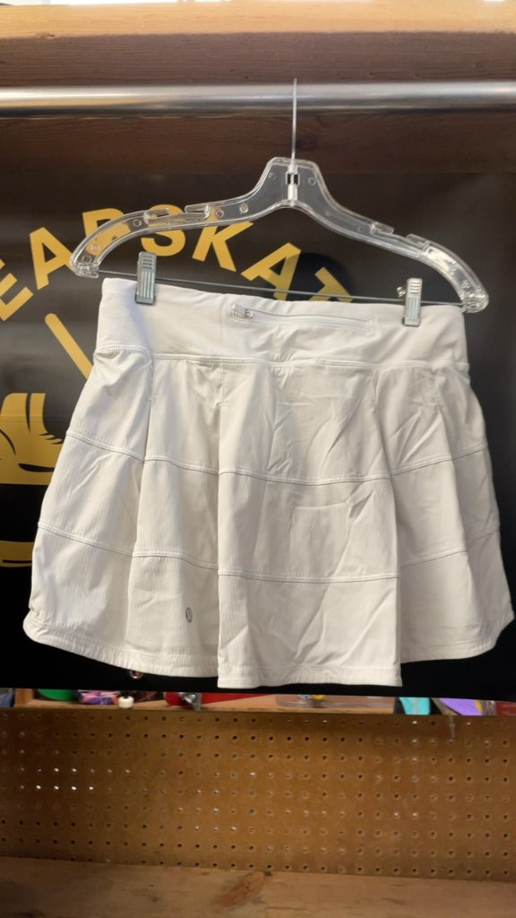 Lululemon Women's Pace Rival Skirt - White - Size 6