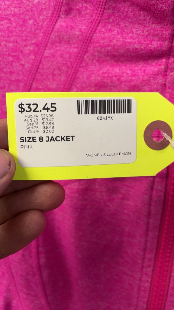 Lululemon Women's Pink Define Jacket - Size 8