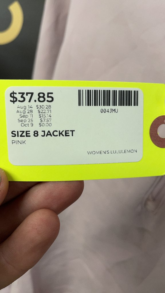 Lululemon Women's Pink Half-Zip Jacket size 8
