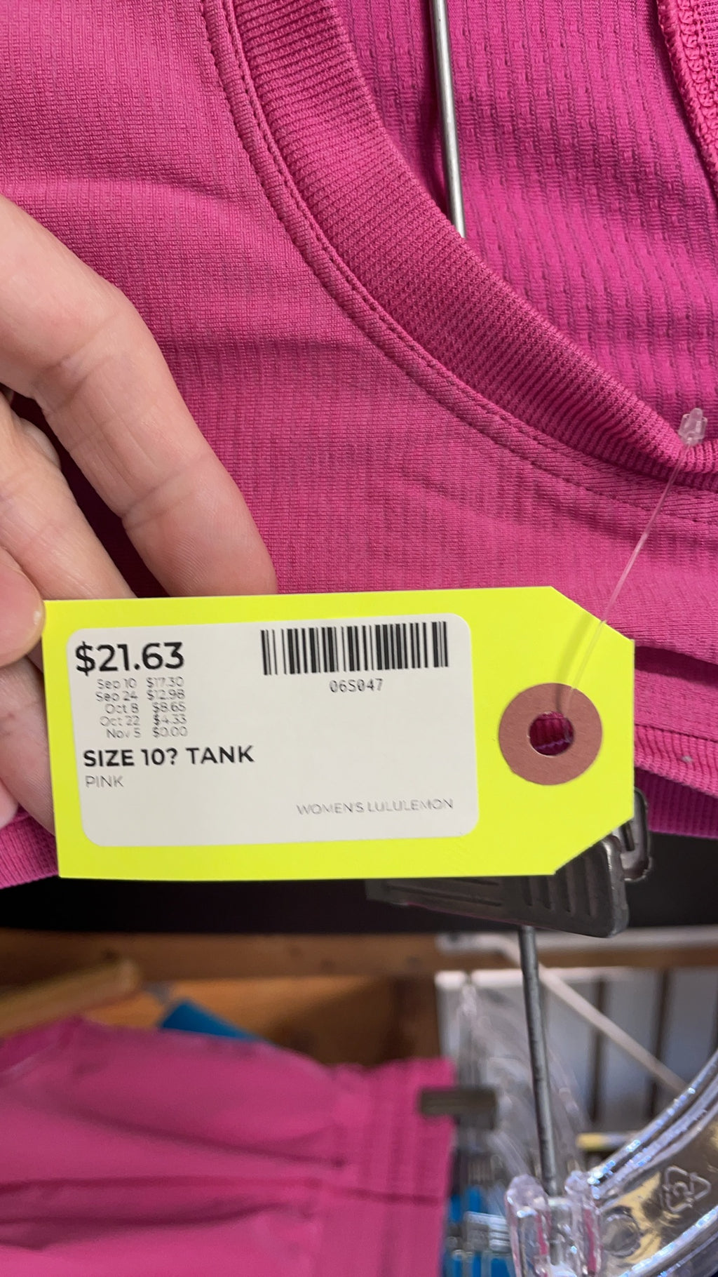 Lululemon Women's Pink Swiftly Tech Tank Top