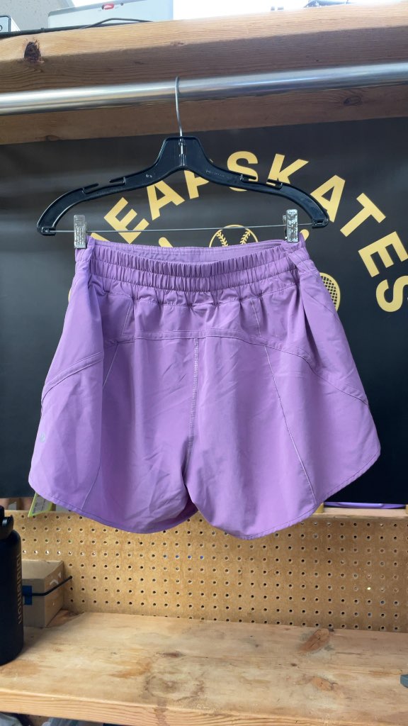 Lululemon Women's Purple Athletic Shorts - Size 12