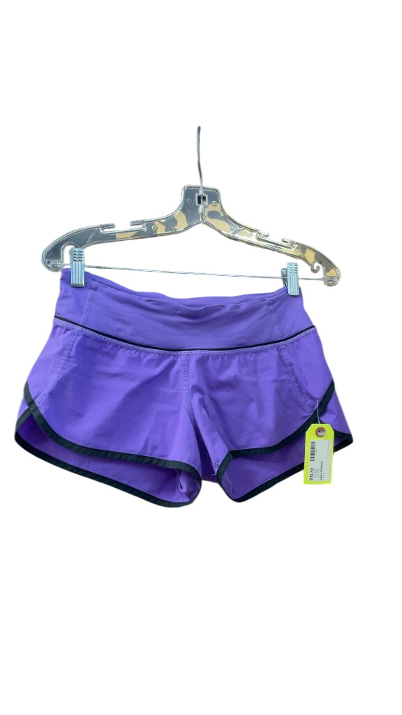 Lululemon Women's Purple Athletic Shorts - Size 2