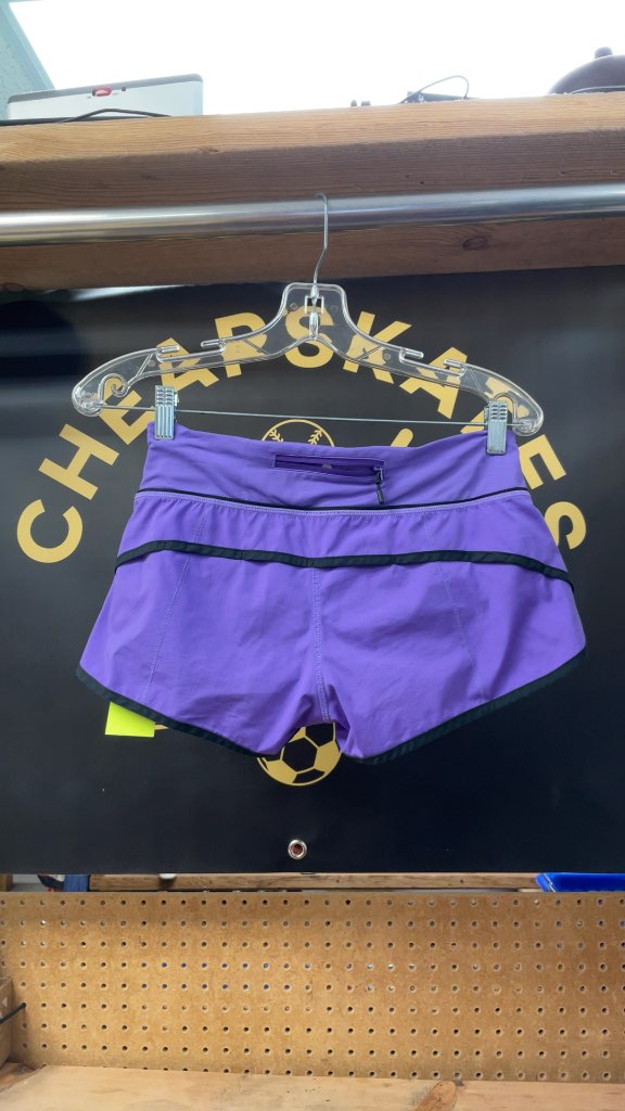 Lululemon Women's Purple Athletic Shorts - Size 2