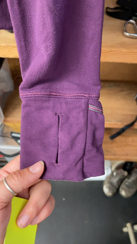 Lululemon Women's Purple Long Sleeve Shirt - Size 10