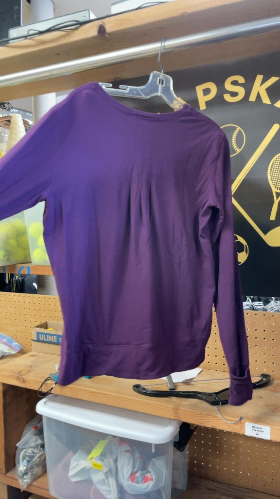 Lululemon Women's Purple Long Sleeve Shirt - Size 10