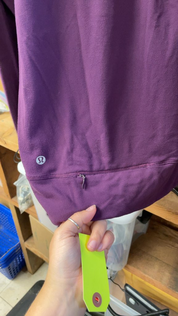 Lululemon Women's Purple Long Sleeve Shirt - Size 10