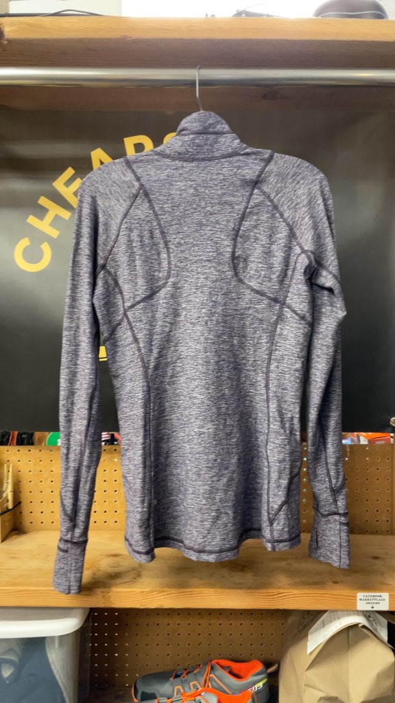 Lululemon Women's Purple Quarter-Zip Pullover - Size 8