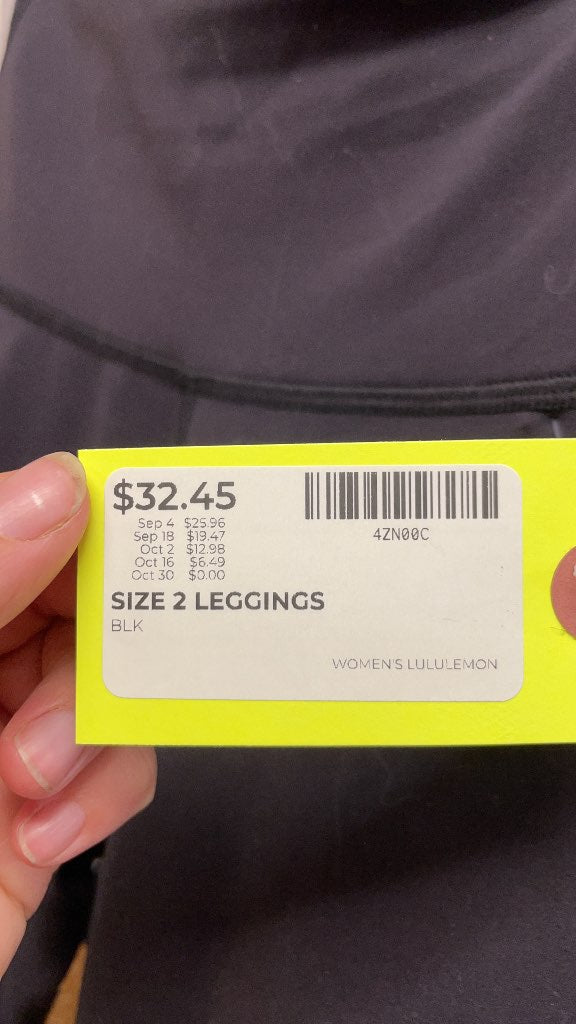 Lululemon Women's Size 2 Black Leggings