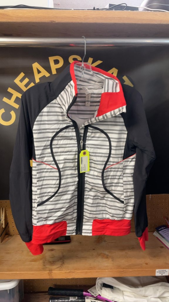 Lululemon Women's Size 4 Striped Jacket - Black/Red/White