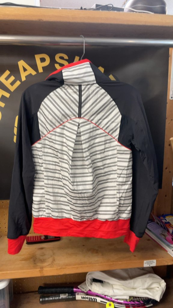 Lululemon Women's Size 4 Striped Jacket - Black/Red/White