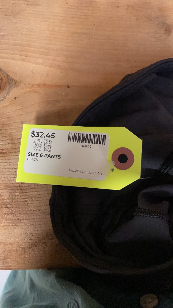 Lululemon Women's Size 6 Black Athletic Pants