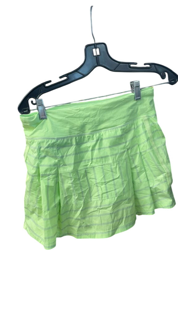 Lululemon Women's Size 6 Pleated Athletic Skirt - Neon Green