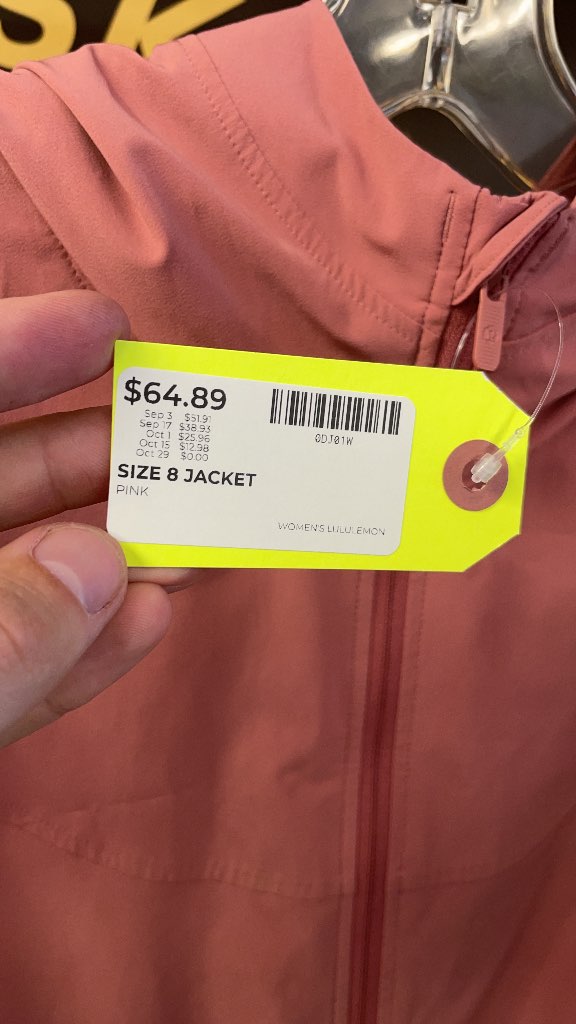 Lululemon Women's Size 8 Pink Hooded Jacket