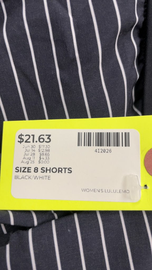Lululemon Women's Striped Athletic Shorts