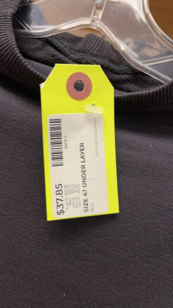 Lululemon Women's Under Layer Long Sleeve Top - Black - Size 4