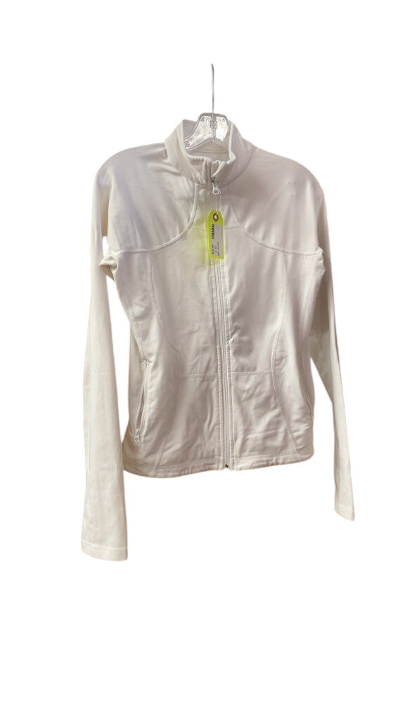 Lululemon Women's White Zip-Up Jacket - Size 4