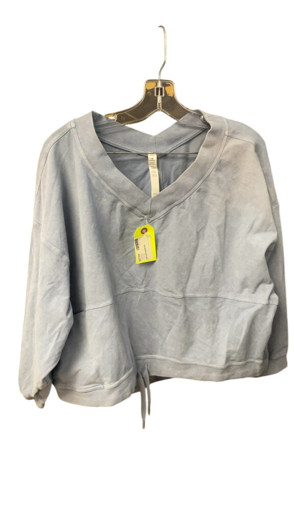 Lululemon Women's XS/S Blue V-Neck Drawstring Sweater