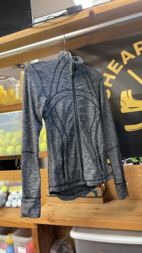 Lululemon Women's Zip-Up Jacket - Grey - Size 4