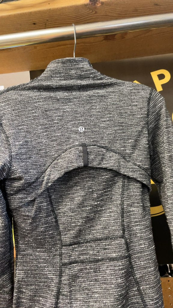 Lululemon Women's Zip-Up Jacket - Grey - Size 4