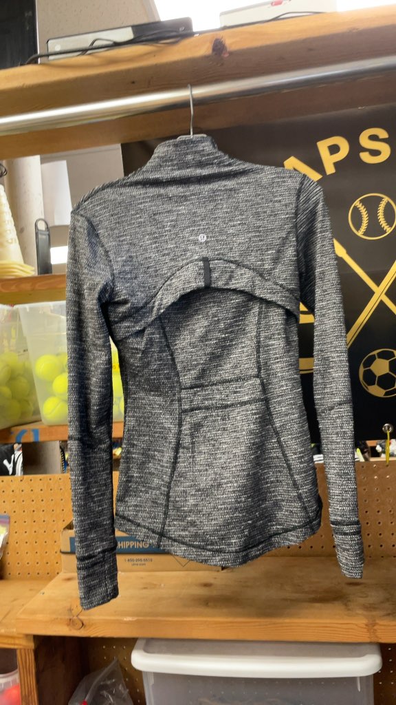 Lululemon Women's Zip-Up Jacket - Grey - Size 4