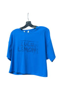 Lululemon x Ed Curtis Blue Train to Be Cropped Short Sleeve Shirt