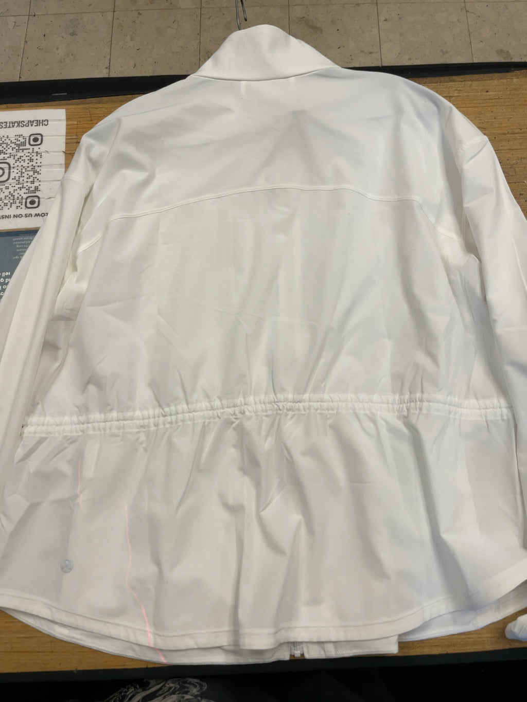 Lululemon Zip Up Jacket Size 10 White