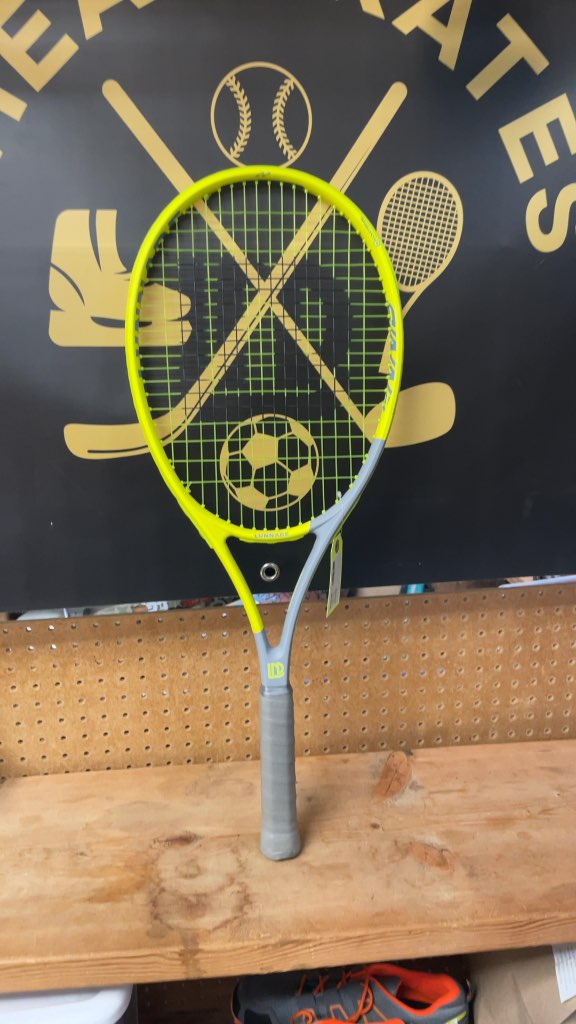Lunnade Yellow and Grey Tennis Racquet - 102 sq in