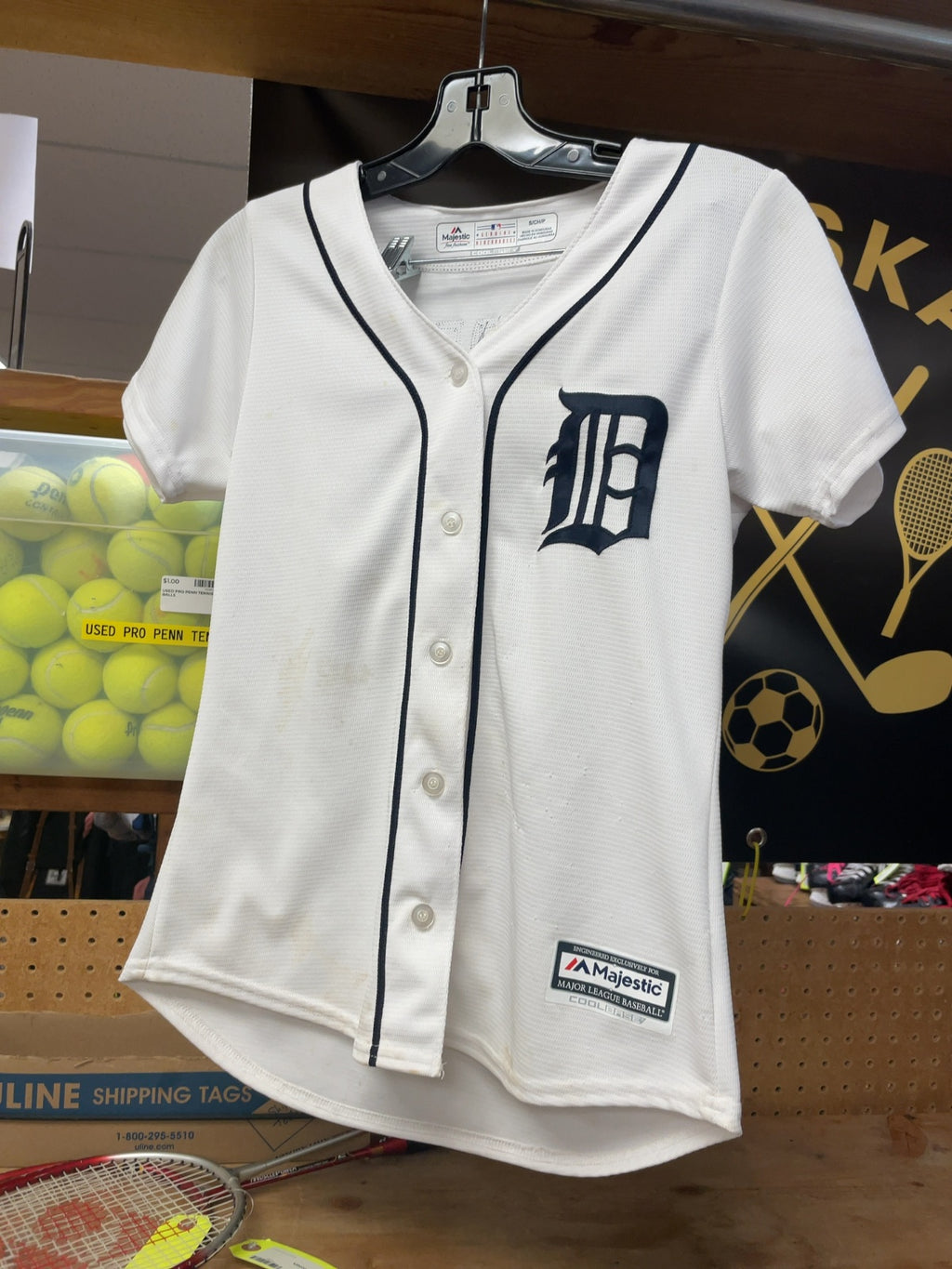 Majestic Detroit Tigers Miguel Cabrera #24 Jersey Size Small White